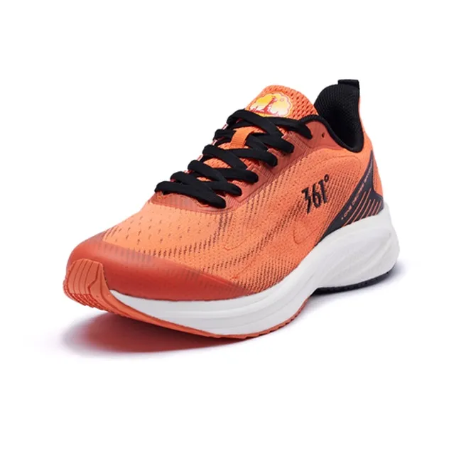 361° QU!KFOAM Cushioning Anti-Slip And Wear-Resistant Low-Top Running Shoes Men's Vermilion Orange-1
