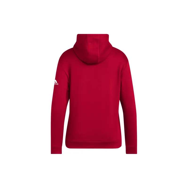 Adidas Louisville Hoodie Sweatshirt Women's Red-1