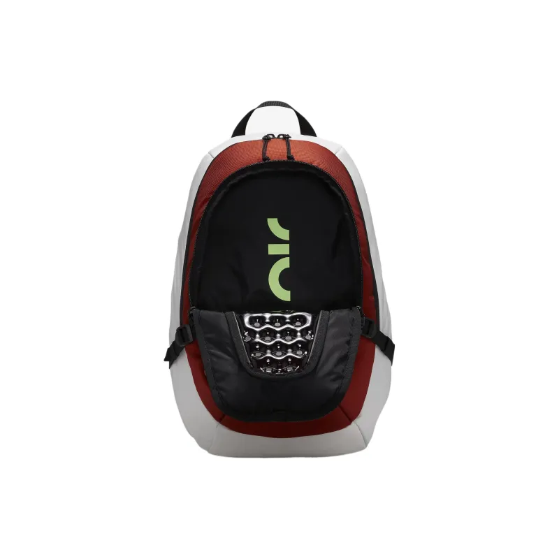 Nike Polyester Backpack Regular Unisex Phantom & Durable Orange & Lime Explosion-3