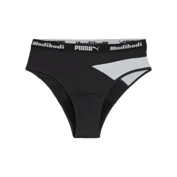 PUMA Modibodi Active Hi Cut Full Brief Underpants Women's 1 Pack Black