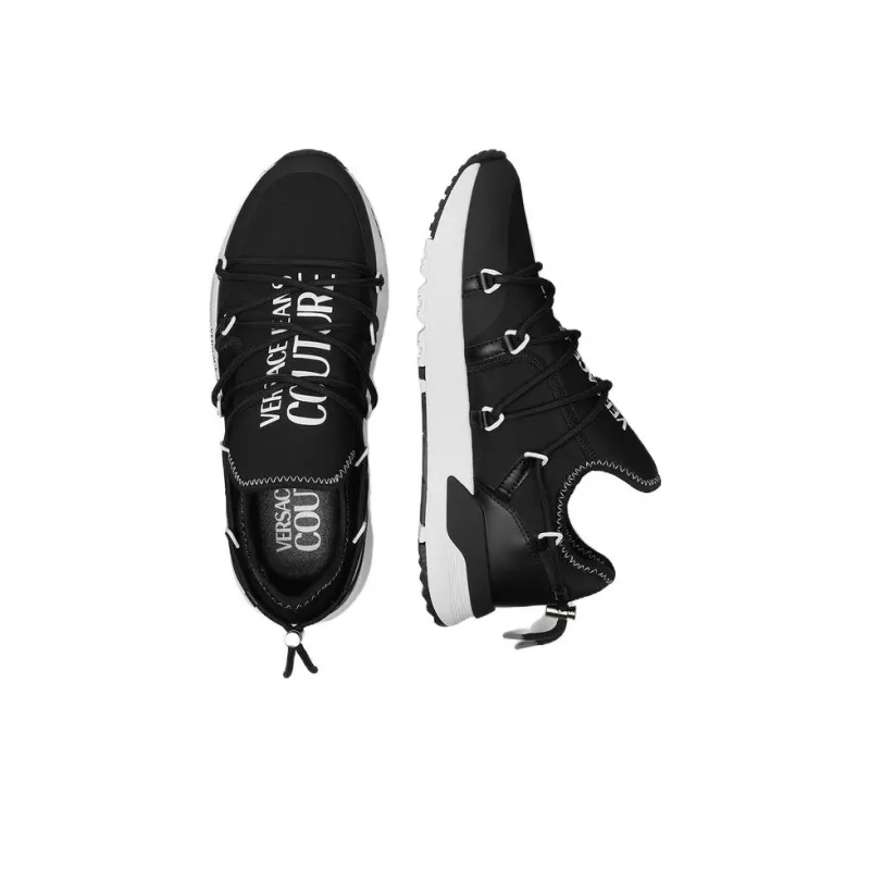 VERSACE JEANS Couture Low Top Casual Shoes Men's Black-4