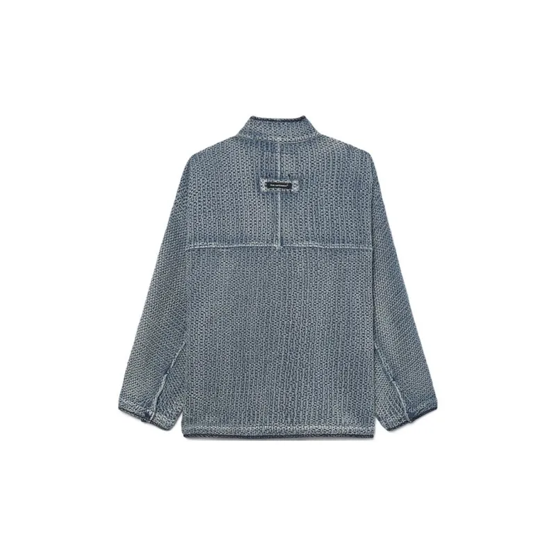 FIVE CM Panelled Denim Jacket-1