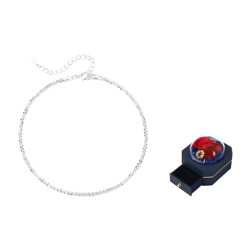 SFER S925 Silver Anklets Women's-7