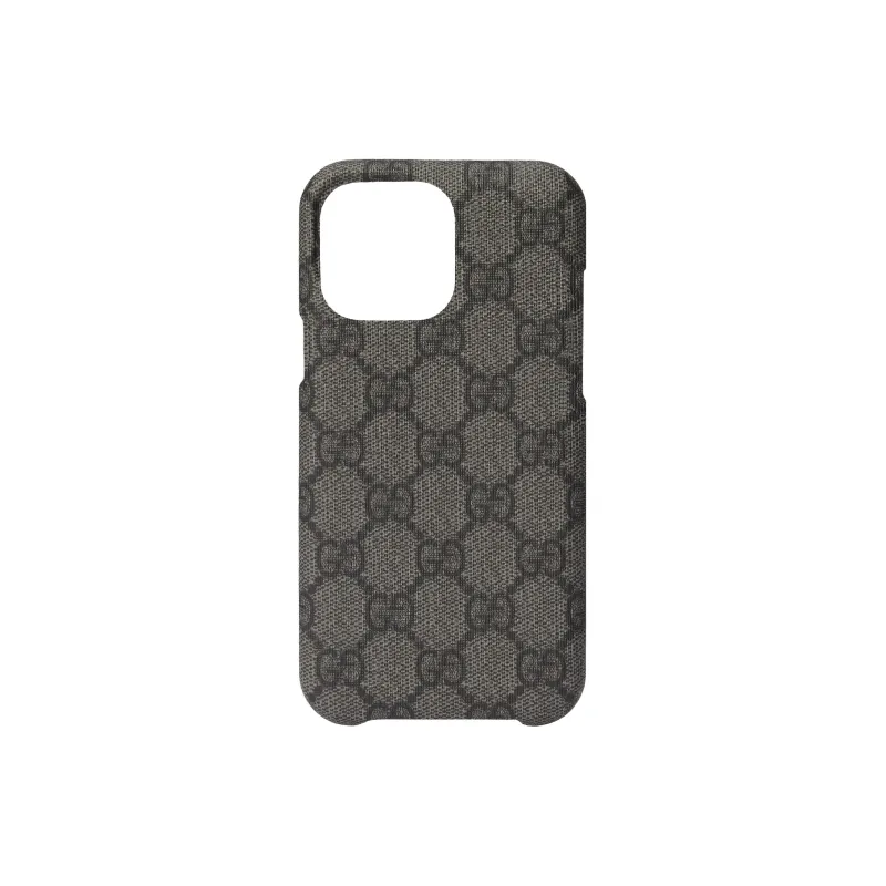GUCCI Ophidia Canvas IPhone 15 Pro Max Case And Bag Accessory Men's Gray & Black-0