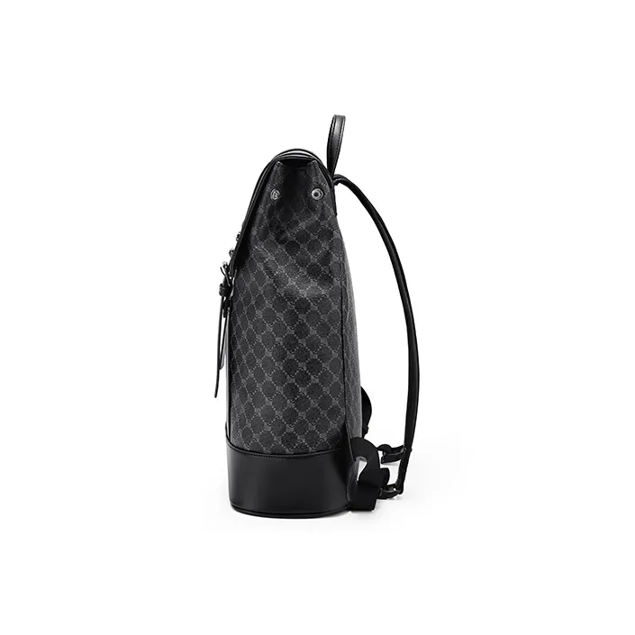 MashaLanti PVC Laptop Backpack Regular Men's Black-2