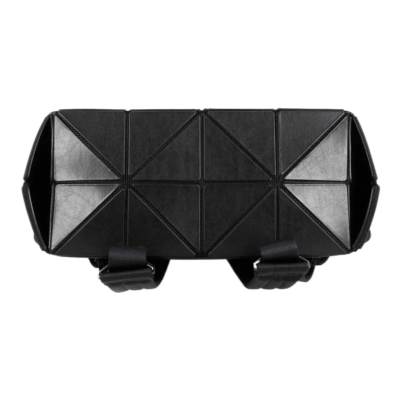 ISSEY MIYAKE BLOCKY Polyvinyl Chloride Resin Backpack Unisex Black-3