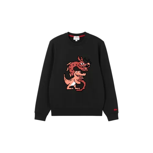 LACOSTE Year Of The Dragon Chinese New Year Series Sweatshirts Unisex Black