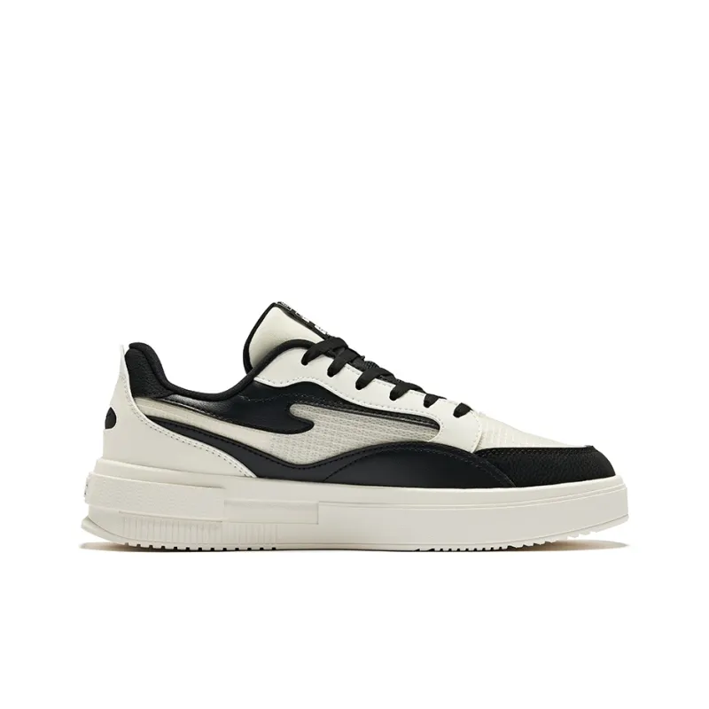 Erke Jinghong 1.0 Lite Anti-Slip Wear-Resistant Low-Top Skateboard Shoes Men's Microcrystal White/Jet Black-1