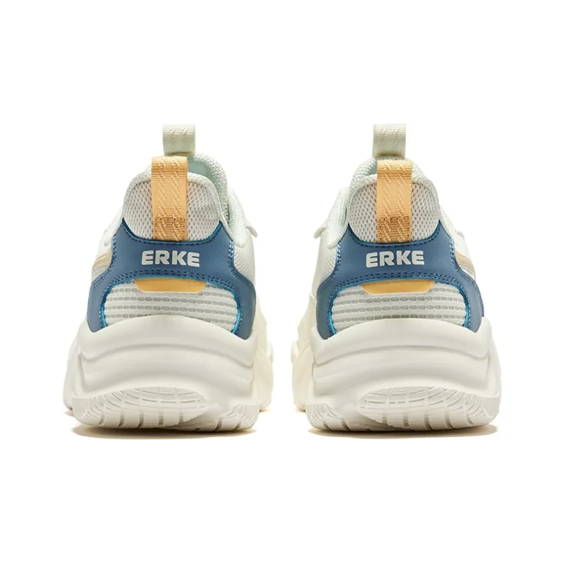 Erke Jie Ao 2.0 Anti-Slip Wear-Resistant Low-Top Casual Shoes Men's Microcrystal White Mineral Blue-3