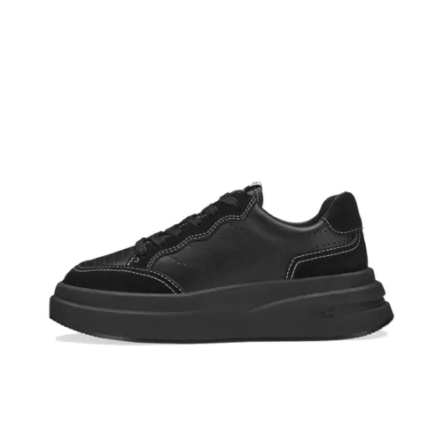 ASH Skateboard Shoes Women's Low-Top Black