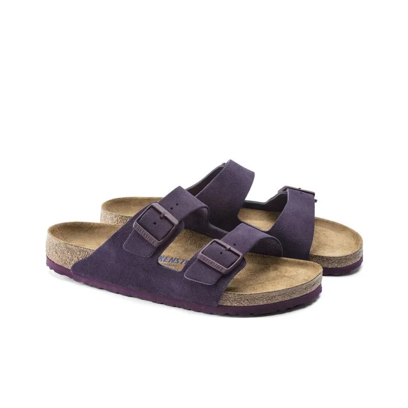 Birkenstock Slide Slippers Women's Grape Purple Regular-2