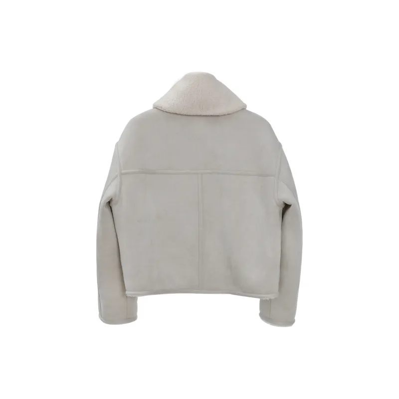 Fstudio Velvet feel Coat Women's White-1