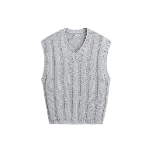 ZARA Tank Tops Men Sky Blue