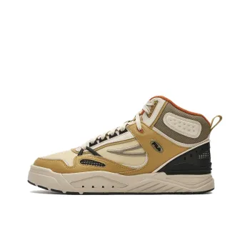 FILA Slip Resistant High Top Skateboard Shoes Men's Brown