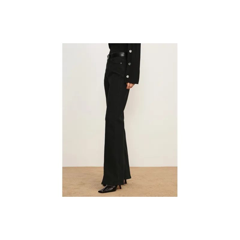 JZ. ANNAKRO Jeans Women's Plain Black-2