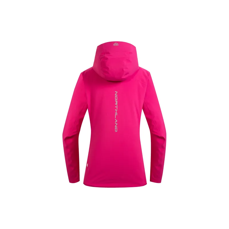 NORTHLAND PROFESSIONAL Waterproof And Breathable Windproof Windbreaker Jacket Women's Deep Rose Red-2