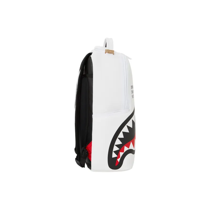 SPRAYGROUND Artificial Leather Backpack Unisex White-3