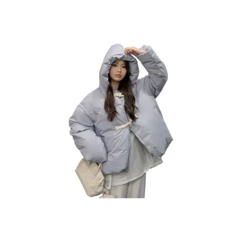 BEAUTIFUL CONFESSION Puffer Jackets Women's Light Blue