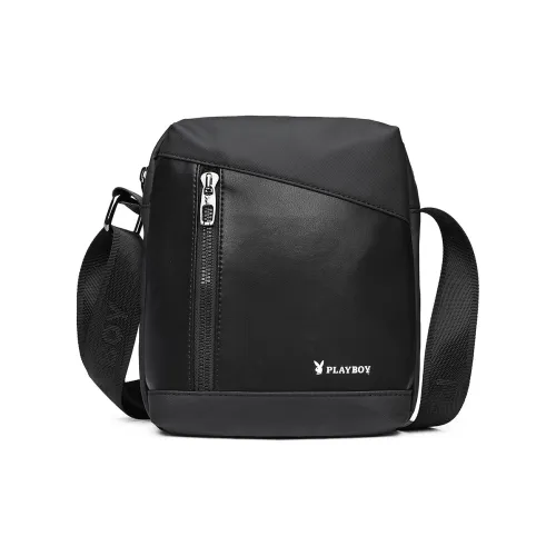 Playboy Fabric Small Square Bag Shoulder Bag Crossbody Bag Men's Black