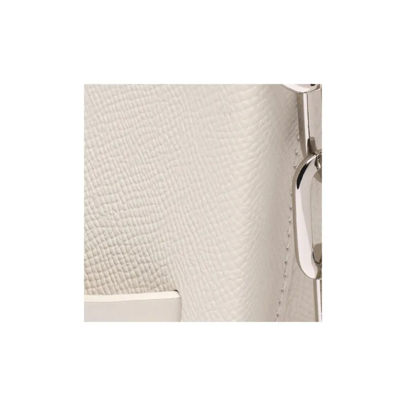Maison Margiela Grained Calfskin Crossbody Bag, Shoulder Bag Women's White-4