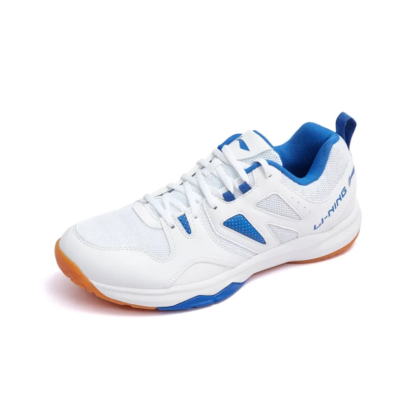 LiNing Ace Anti Slip Wear Resistant Low Top Badminton Shoes Unisex White-1