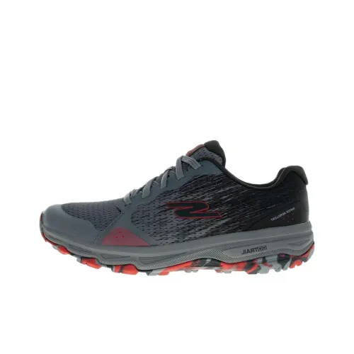 Skechers Go Run Trail Running Shoes Men Low-Top Gray Black