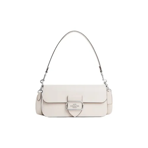 COACH Morgan Leather Crossbody One Shoulder Handbag Small Size Women's Beige
