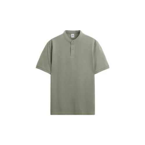 ZARA Polo Shirts Men Medium Green