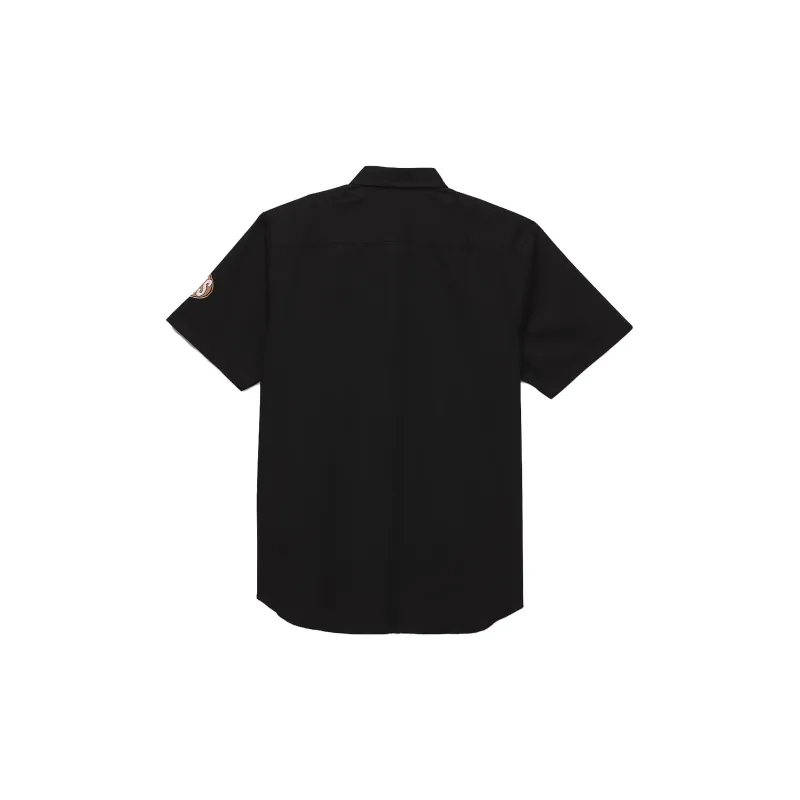 Vans Oval Logo Work Wear Buttondown Shirt Shirt Men's Black-1
