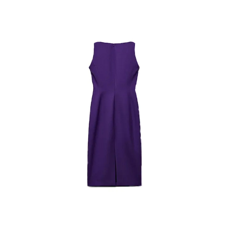 ZARA Sleeveless Dress Women's Purple-1