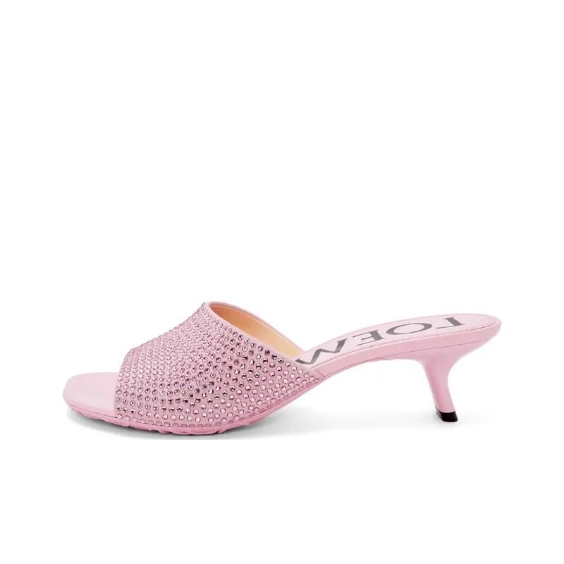 LOEWE Petal 50mm Rhinestone-embellished Mules-0