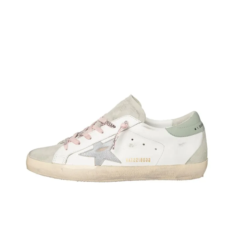 Golden Goose Super Star White Ice Silver Aquamarine Women's-0