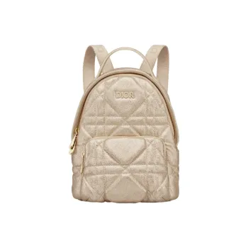 DIOR Sheepskin Backpack Mini Kids' Light Gold