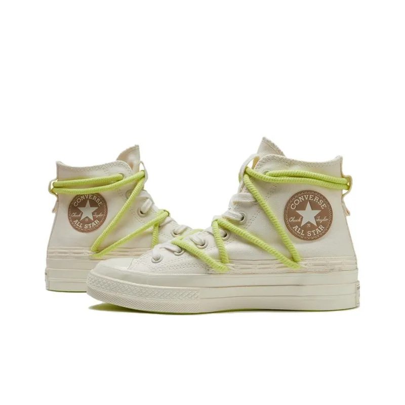 Converse Chuck 70 High Double Laces 'White Green'-3