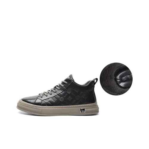 C°BANNER Skateboard Shoes Men Low-Top Black