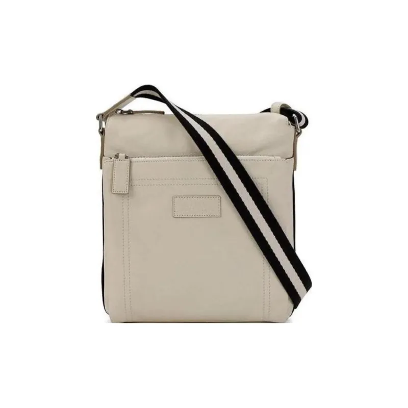 BALLY Genuine Leather Crossbody Bag Shoulder Bag Men's White-0