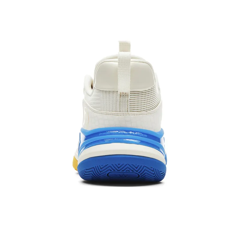 PEAK Basketball Shoes Men Low Top Ecru/Colorful Blue-4