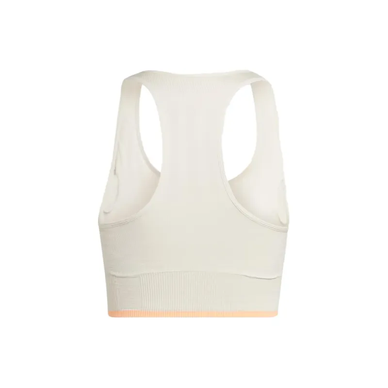 Adidas Running Medium-Support Seamless Merino Wool Bra Bra Women's White-1