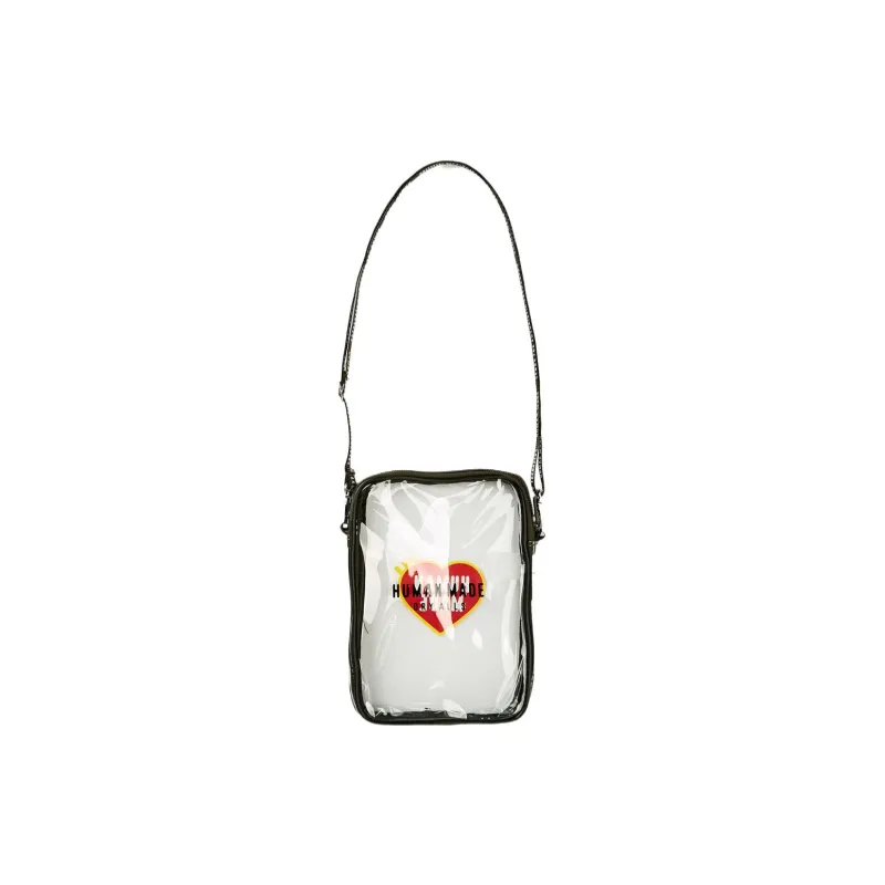 HUMAN MADE PVC Cell Phone Pouch, Shoulder Bag, Crossbody Bag Medium Size Unisex Olive Umber-3