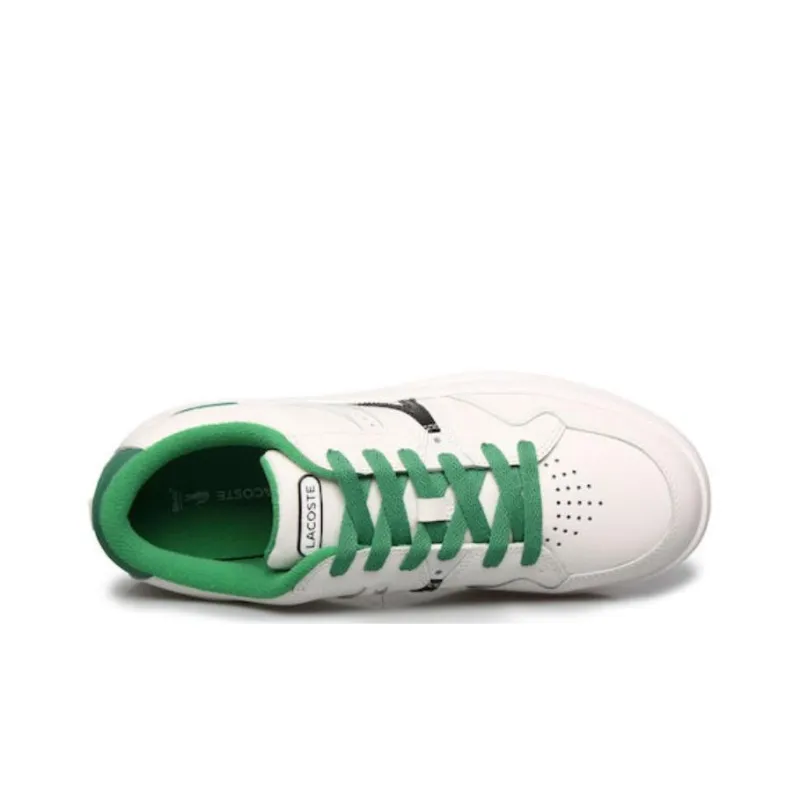 LACOSTE Low Top Skateboard Shoes Men's White Black Green-3