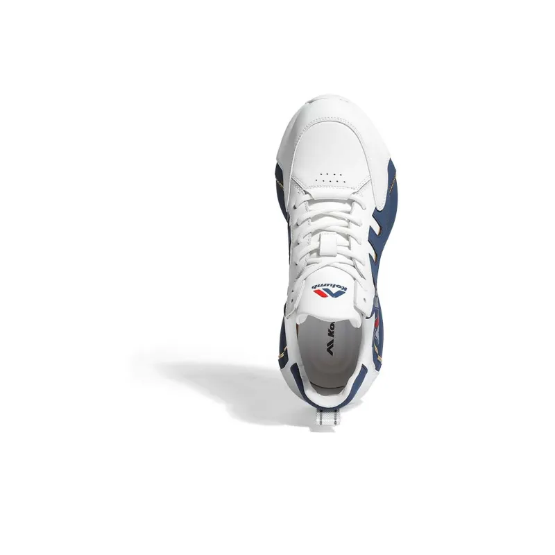 KOLUMB Cushioning, Wear Resistant Low Top Outdoor Shoes Men's White Blue-4