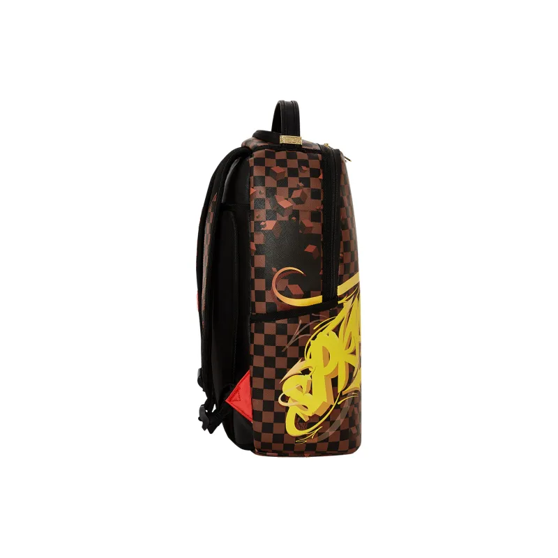 SPRAYGROUND Artificial Leather Backpack Unisex Brown-3
