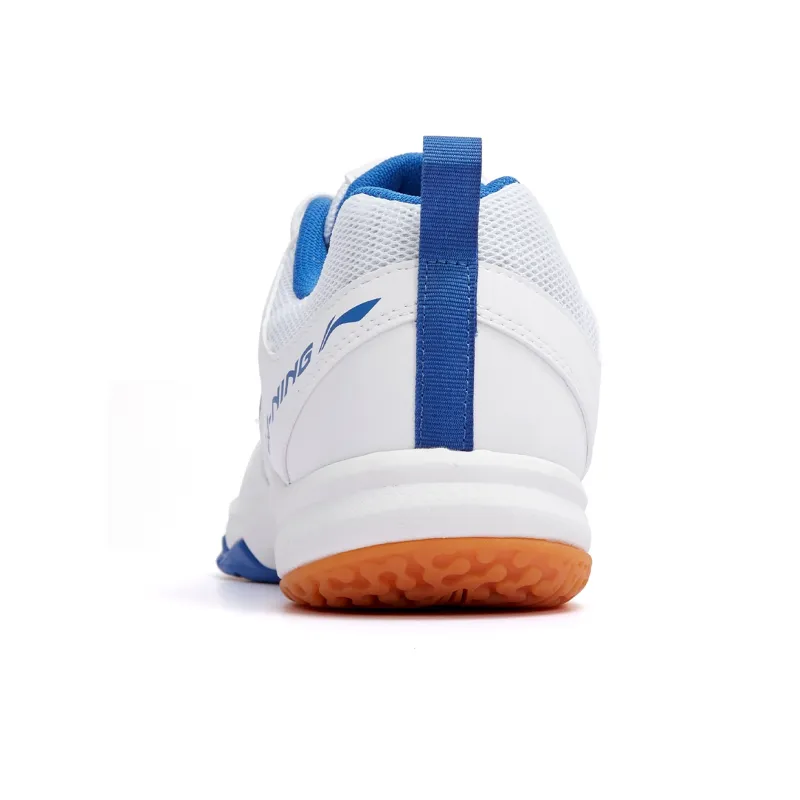 LiNing Ace Anti Slip Wear Resistant Low Top Badminton Shoes Unisex White-5