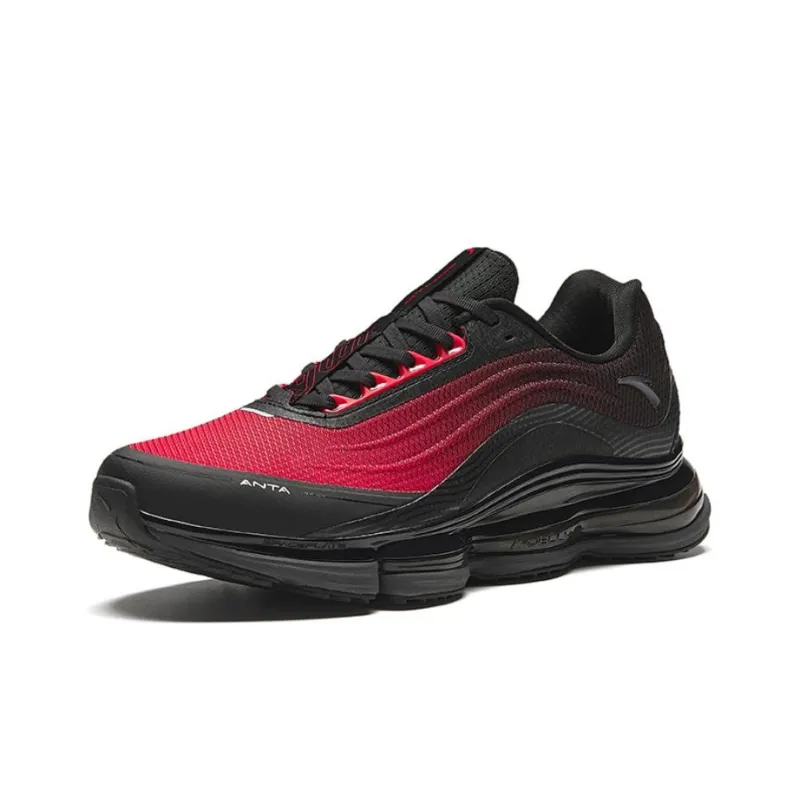 Anta Anti-Slip Wear-Resistant Low-Top Running Shoes Men's Red-1