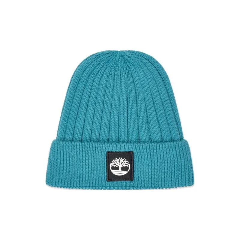 Timberland Logo patch Ribbed knit Beanie-0