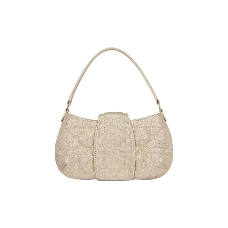 DIOR Sheepskin Portable Crossbody Bag Shoulder Bag Kids' Light Gold-3