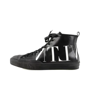 Valentino VLTN High Top Stylish Skateboarding Shoes Men's Black