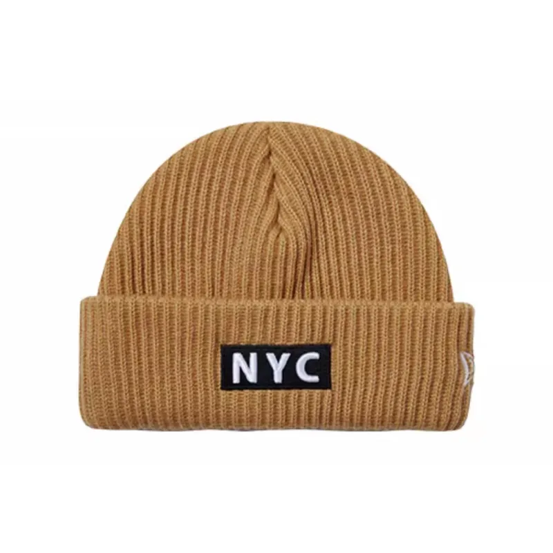 New Era Beanies Unisex Purple/Pink/Light Green/Brown/Navy Blue/Black-3