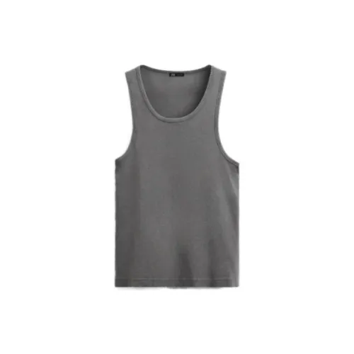 ZARA Tank Tops Men Gray