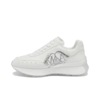 Alexander McQueen Sprint Runner 'White Silver' Women's